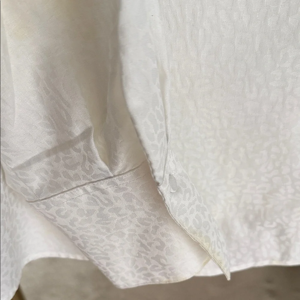 Foxcroft White Ruffle Blouse - Picture 5 of 10